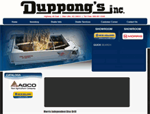 Tablet Screenshot of duppongsinc.com